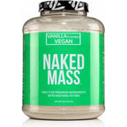 NAKED Vegan Mass Vanilla 8 pound tub front view weight gainer supplement