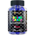 Alpha Lion Gains Candy RipFactor front view bottle showing 60 capsules.