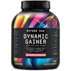Beyond Raw Dynamic Gainer strawberry shortcake 15 servings mass gainer tub