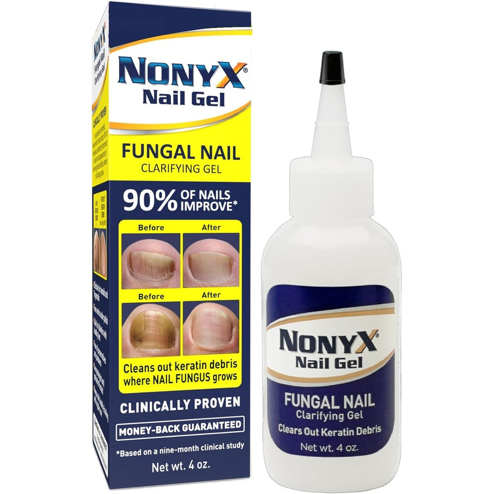 Nonyx Fungal Nail Clarifying Gel 4 Ounce front packaging view for discolored nails