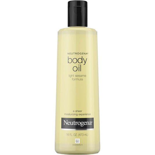 Neutrogena Body Oil Light Sesame Formula hydrating dry skin for radiant glow
