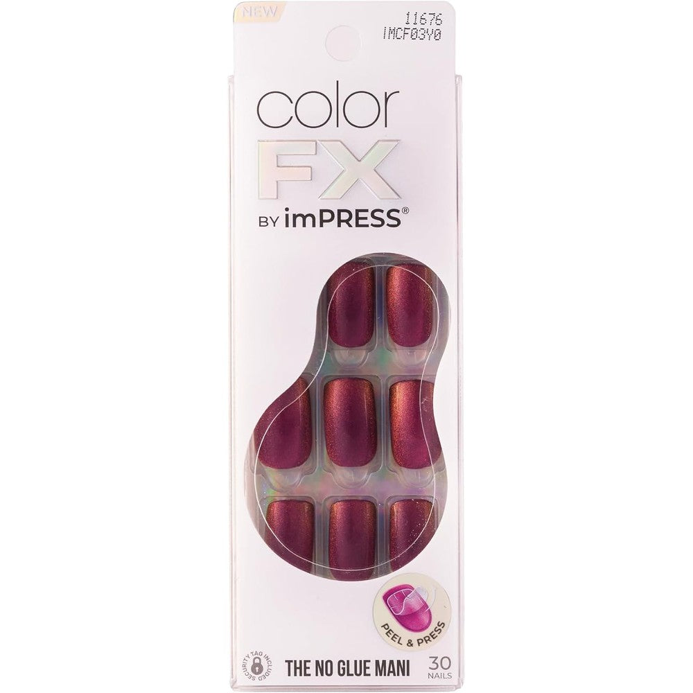 Kiss Impress Color Fx press on nails front view