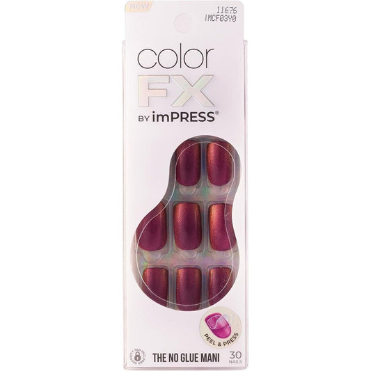 Kiss Impress Color Fx press on nails front view