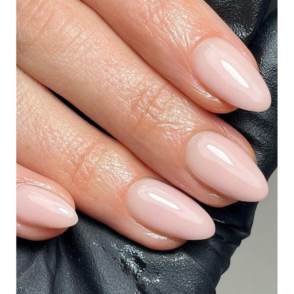Artquee press on nails soft pink almond front view