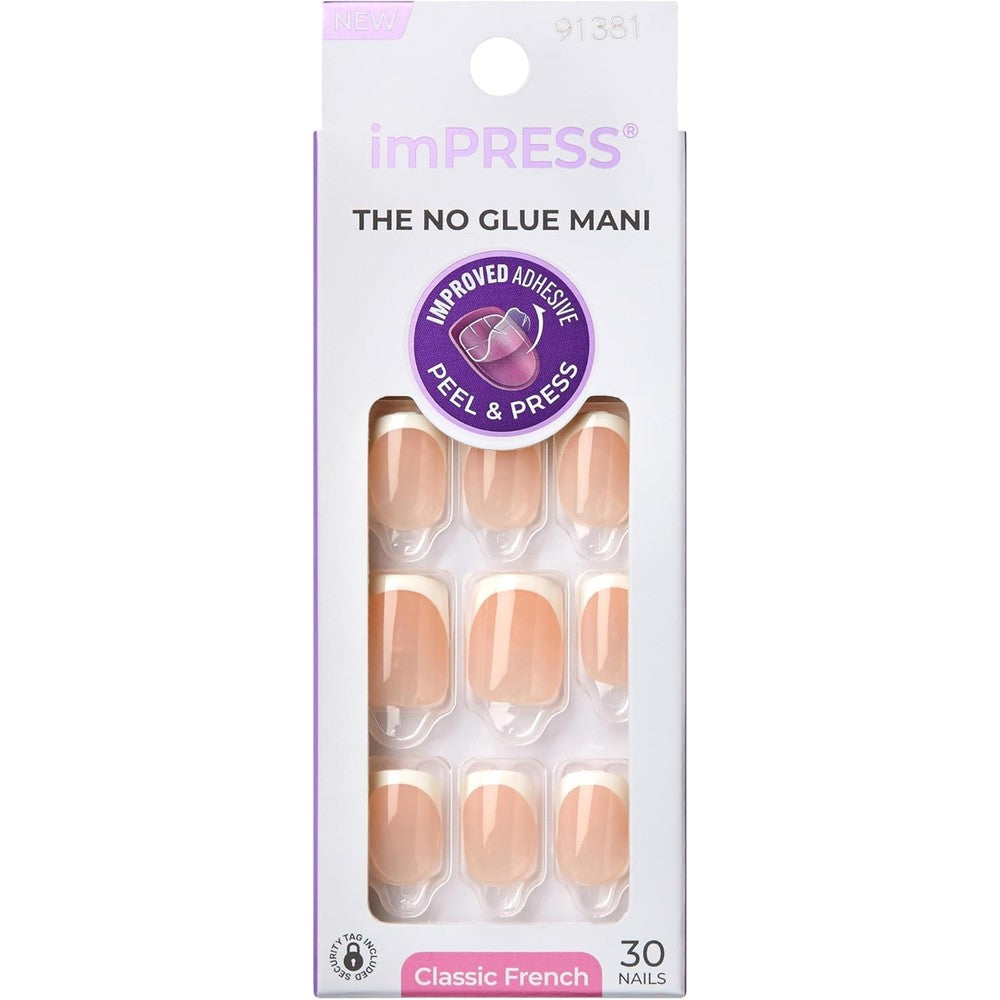 Kiss Impress French press on nails Model style front view