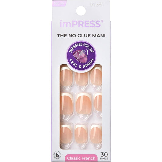 Kiss Impress French press on nails Model style front view