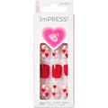 ImPress Valentine Day press on nails full heart front view