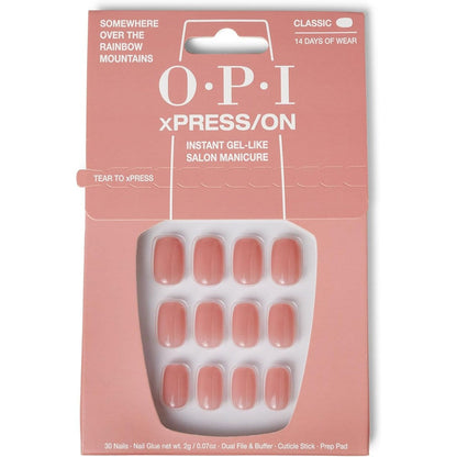 OPI xPRESS/ON press on nails in Somewhere Over The Rainbow Mountains shade front view