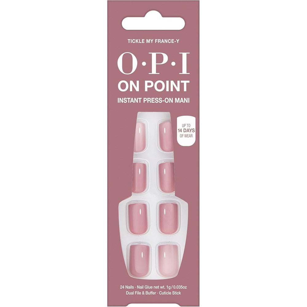 OPI On Point press on nails short round kit front view