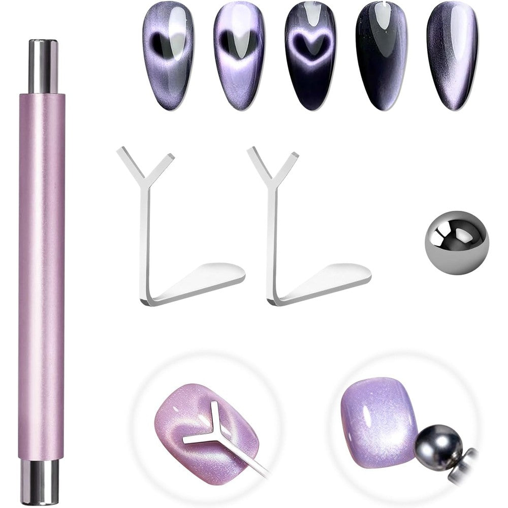 Laza 4pcs Nail Magnet Set front view with all tools