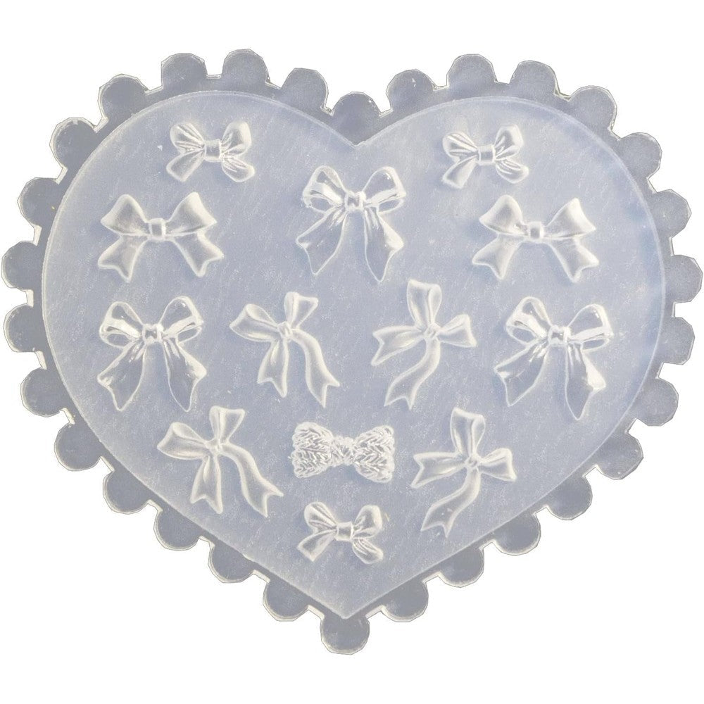 Misright 3D bowknot silicone nail art mold front view