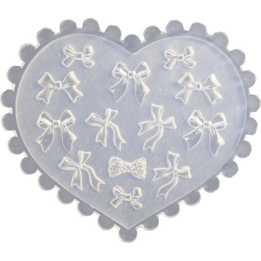 Misright 3D bowknot silicone nail art mold front view