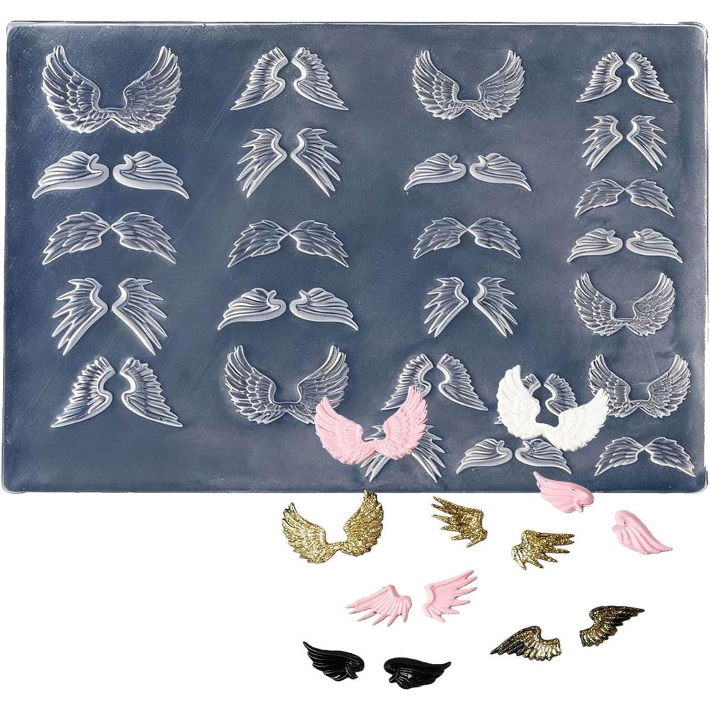 Nihuifa Multifunctional Wing Shape Silicone Nail Art Mold front view