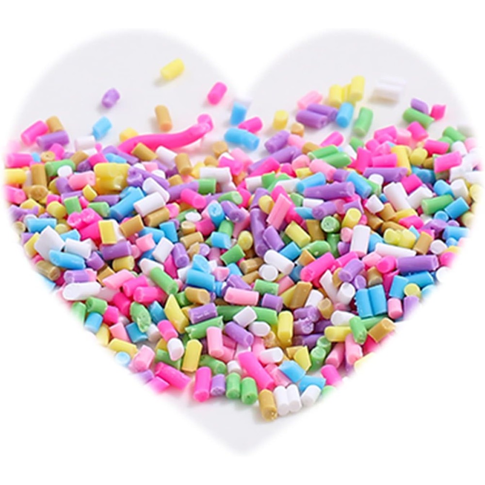 VANJETO polymer clay slices fake sprinkles front view of candy mix container for resin art