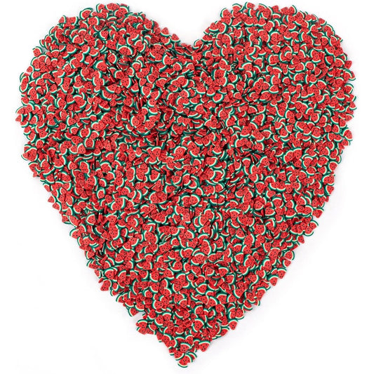 Framendino 3D watermelon charms nail art slices front view bulk pack