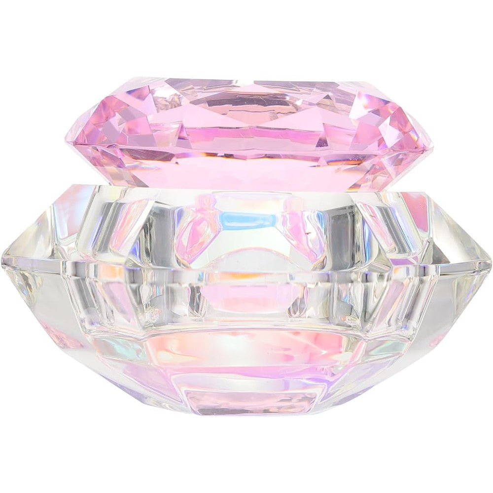 Vicasky Diamond Crystal Glass Nail Art Dappen Dish front view for manicure