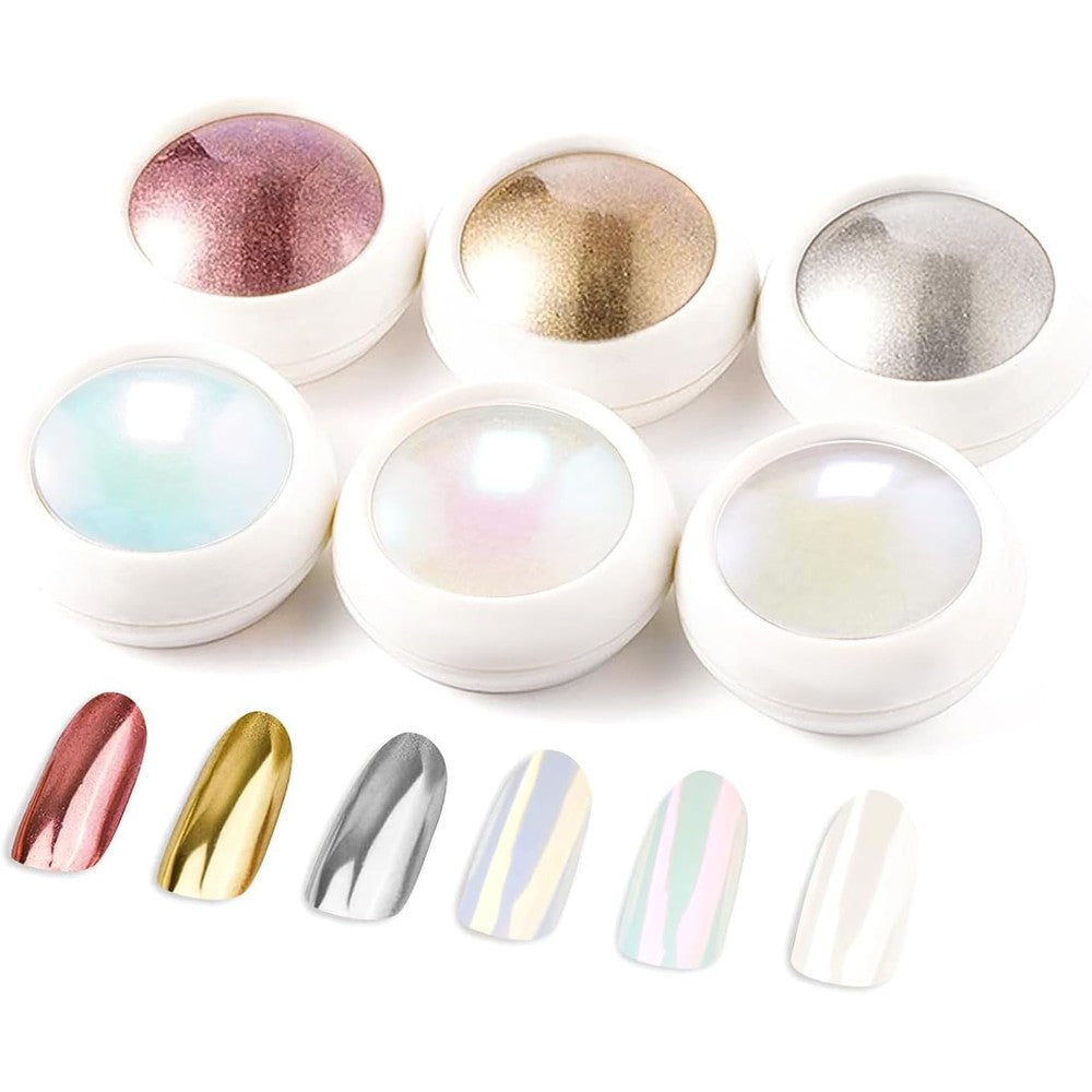 Ledsuuei metallic mirror chrome nail powder set front view