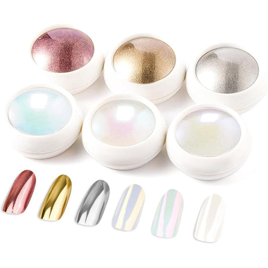 Ledsuuei metallic mirror chrome nail powder set front view