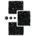 Qiipii pure black resin rhinestones front view packaging