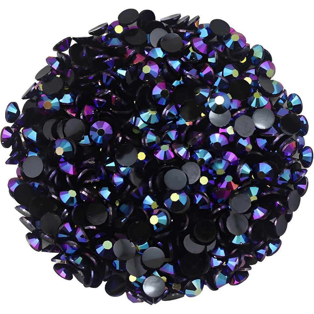 Laviyo SS12 3mm purple-red AB flatback rhinestones front view