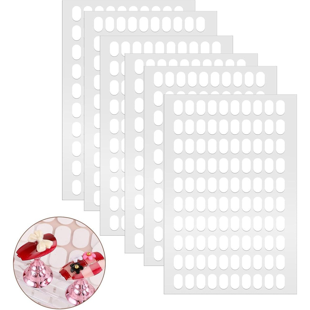Trinkrittey 600 Pieces False Tip Double Sided Adhesive Tapes front packaging view