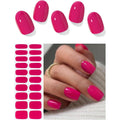 AutyaMee semi cured gel nail strips berry pink front packaging view
