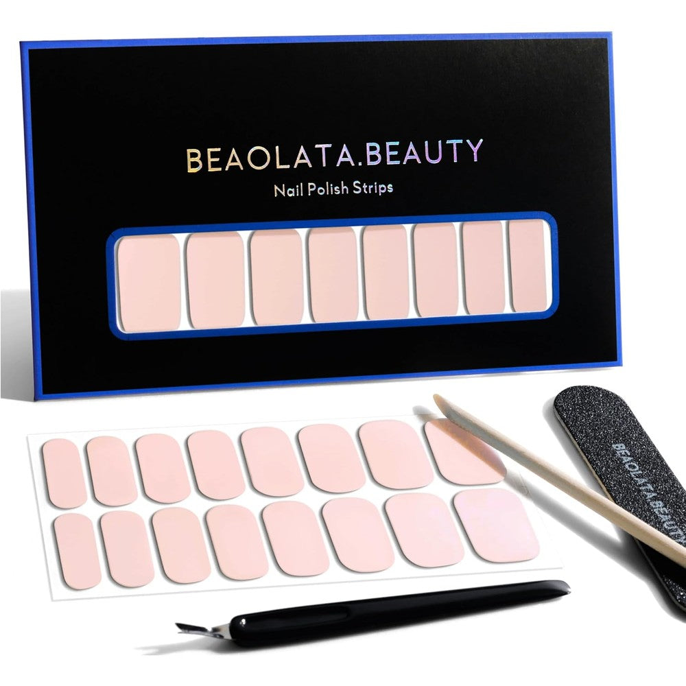 Beaolata nail polish strips sweet pink salon quality wraps