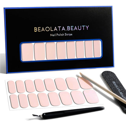 Beaolata nail polish strips sweet pink salon quality wraps