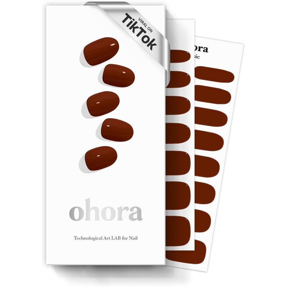 Ohora N Chilly semi cured gel nail strips front packaging view
