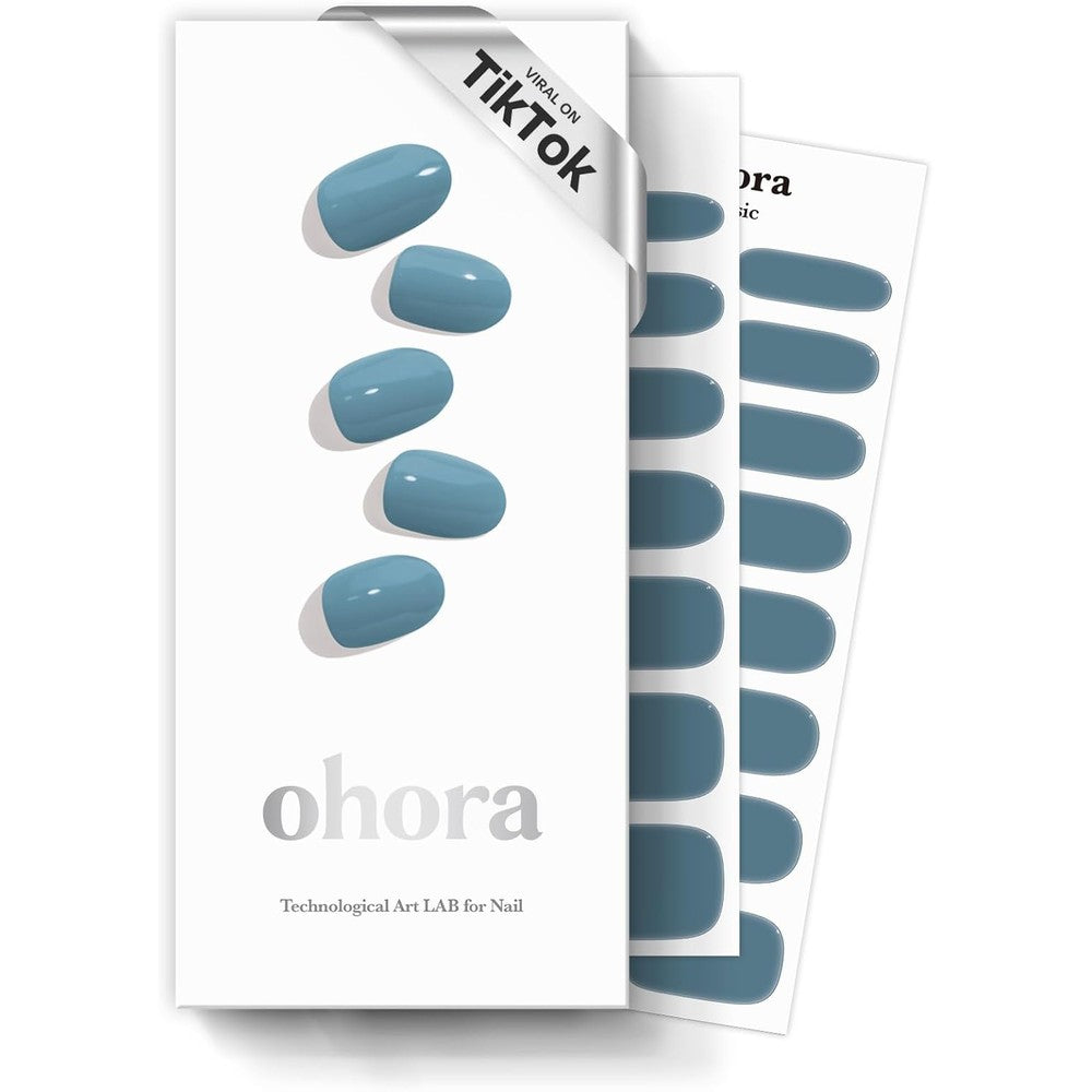 Ohora N Washing Jean semi-cured gel nail strips blue packaging