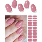 AutyaMee dusty rose semi-cured gel nail strips box front view