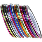 Sluswallow 30 Pieces Nail Striping Tape front view packaging