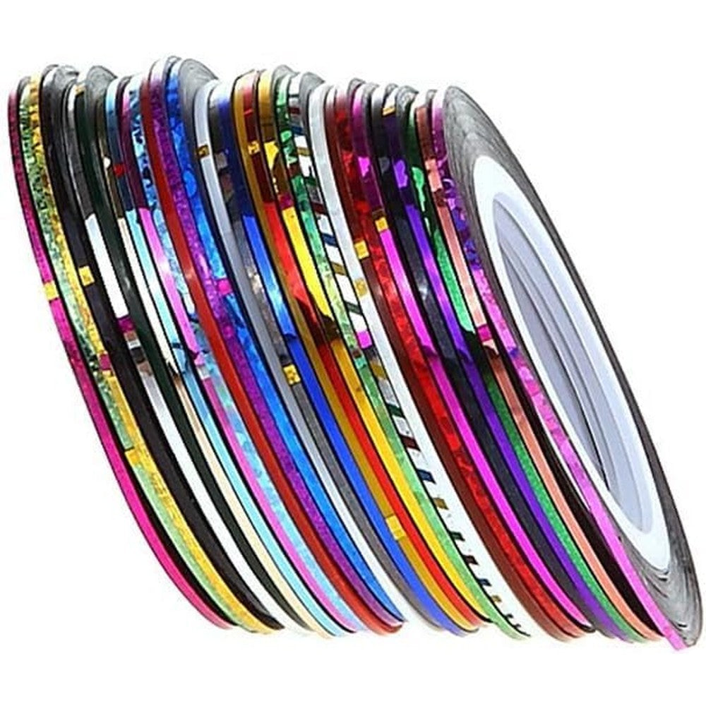 Sluswallow 30 pieces nail striping tape set front view