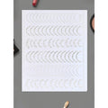 Gufugu nail stickers front view showing metallic sheets