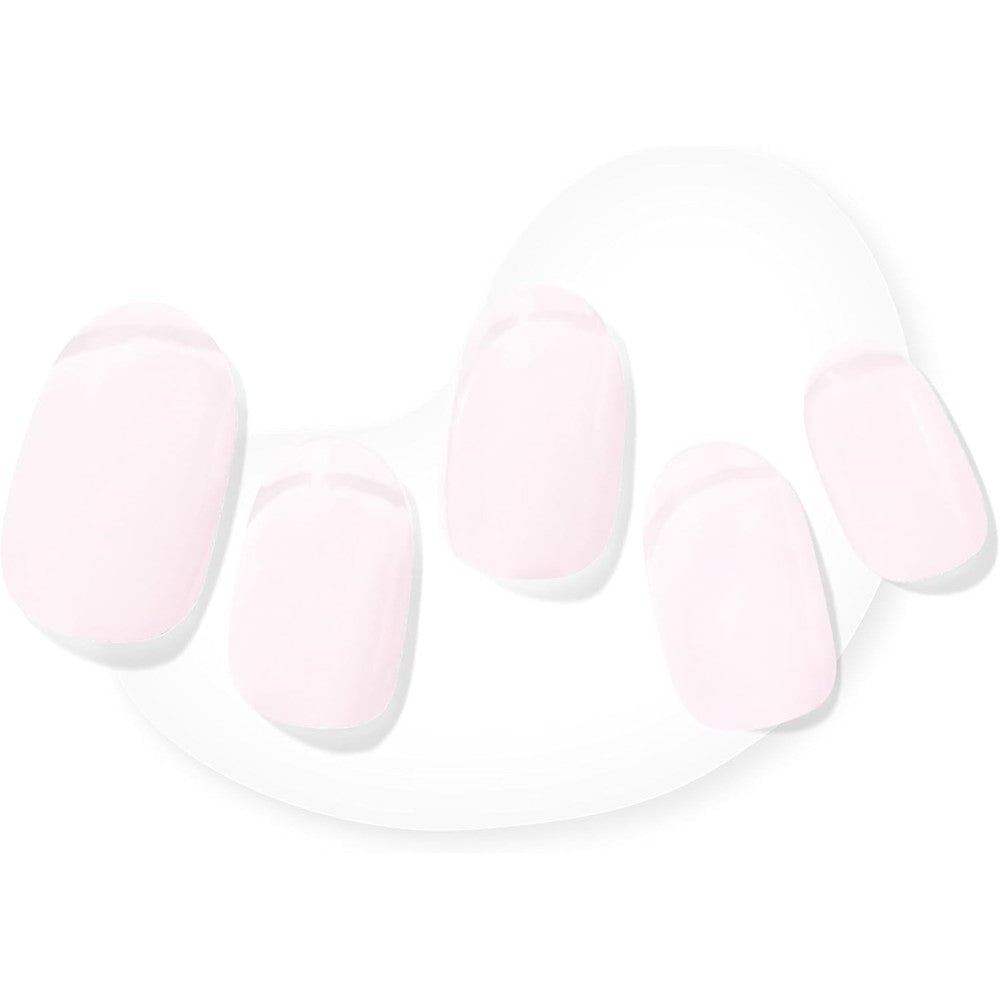 Dashing Diva Glaze Semicured Gel Nail Strips In Sheer Pink With LED Lamp Compatibility Includes 34 Salon Quality Wraps Prep Pad And File - Image 1