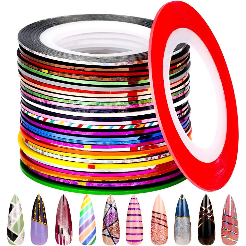 Fandamei 32 Colors Nail Striping Tape Line front view