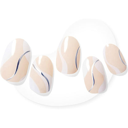 Dashing Diva Glaze Wavy Gravy semi-cured gel nail strips front view