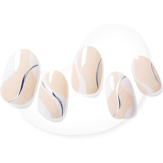 Dashing Diva Glaze Wavy Gravy semi-cured gel nail strips front view
