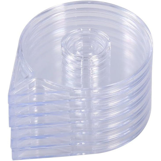 Luzen 6 Piece Set Empty Nail Art Striping Tape Dispenser front view