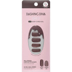 Dashing Diva Glaze Semicured Gel Nail Strips Espresso Me front packaging showing semi-cured gel strips
