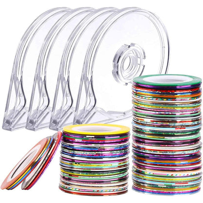 LoveBB 120 piece nail striping tape collection with dispenser cases