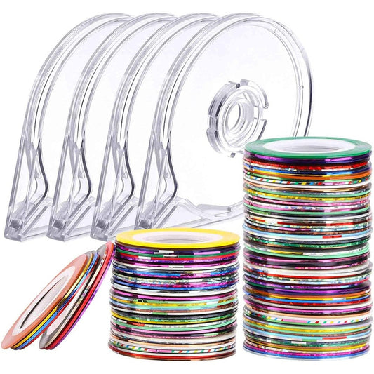 LoveBB 120 piece nail striping tape collection with dispenser cases