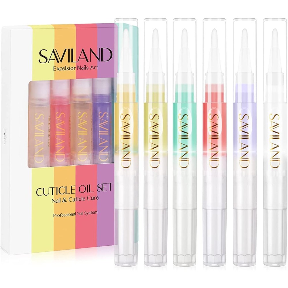 Saviland natural cuticle oil pen set front view packaging