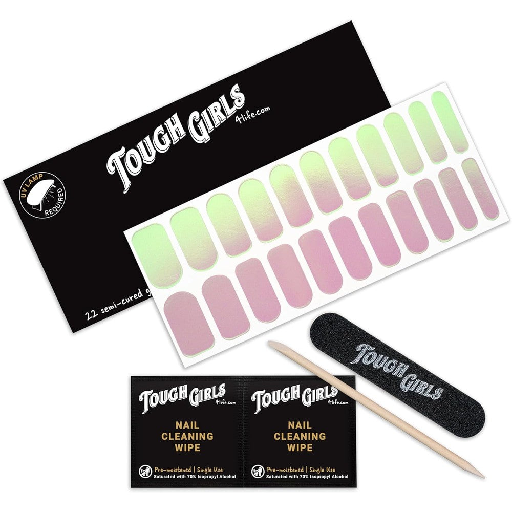 Tough Girls premium semi-cured gel nail strips front view
