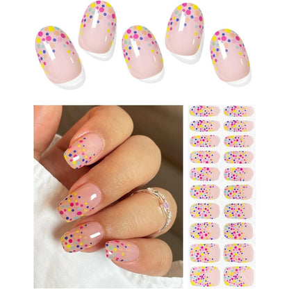 AutyaMee Semi Cured Gel Nail Strips Cute Bubbles front packaging