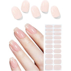 Nailog Jelly Nude semi-cured gel nail strips front view packaging