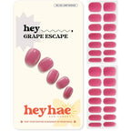 Heyhae Grape Escape semi cured gel nail strips front packaging view