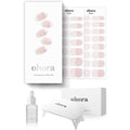 Ohora semi-cured gel nail strips front view of essential french starter kit packaging