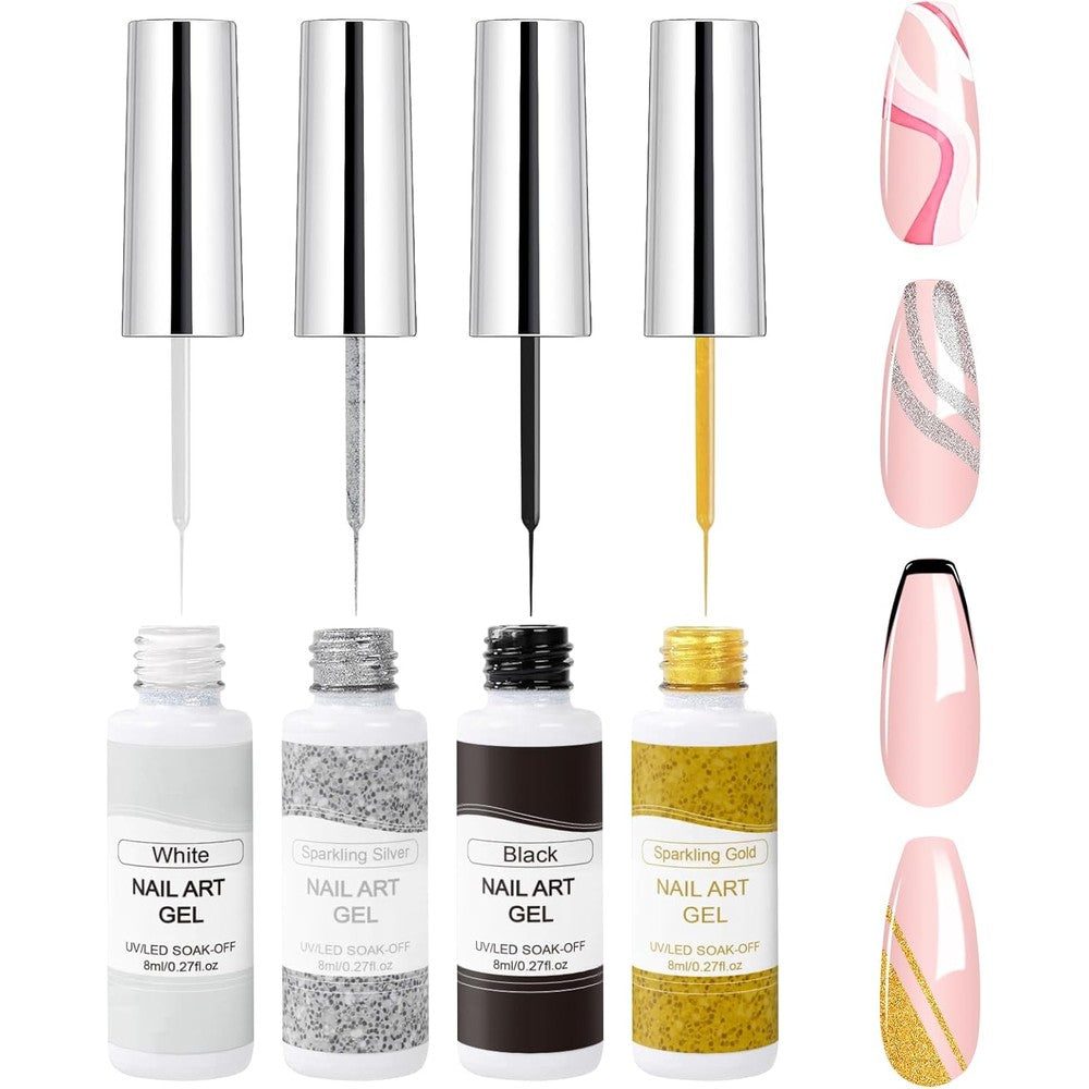 Aibrit Vivaali 4-piece gel liner nail polish set front view