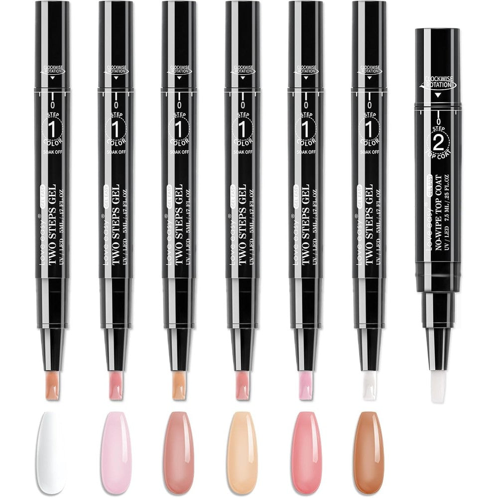 Love Easy 2 Step Gel Nail Polish Pen Set front packaging view